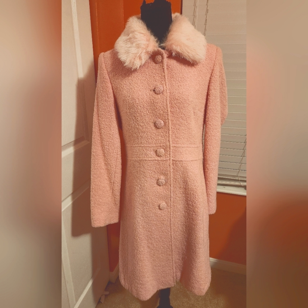 Luxe Arden B Beautiful Pink Coat size Med